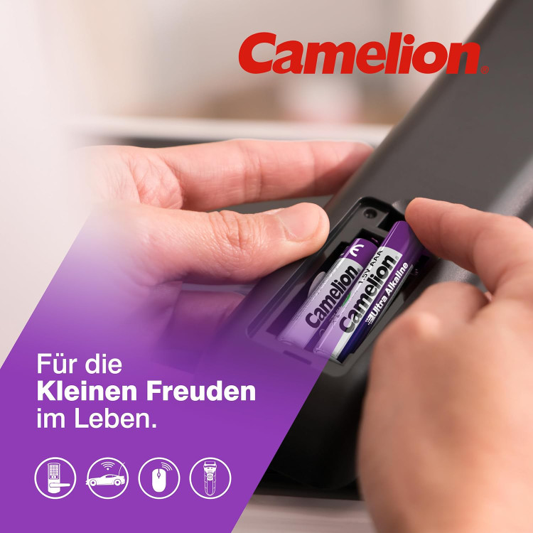 باتری نیم قلمی کملیون مدل اولترا آلکالاین بسته 2 عددی کاربرها