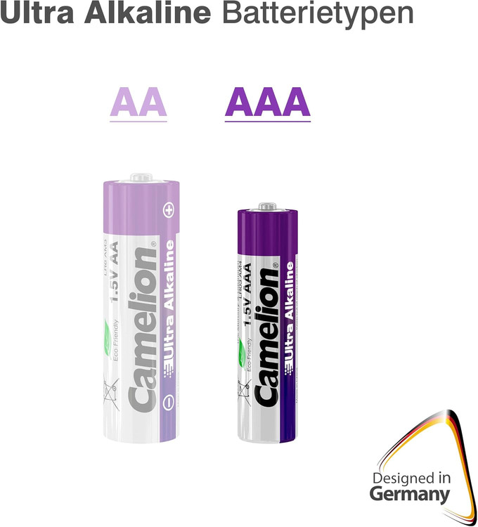 باتری نیم قلمی کملیون مدل اولترا آلکالاین بسته 2 عددی مقایسه دوم