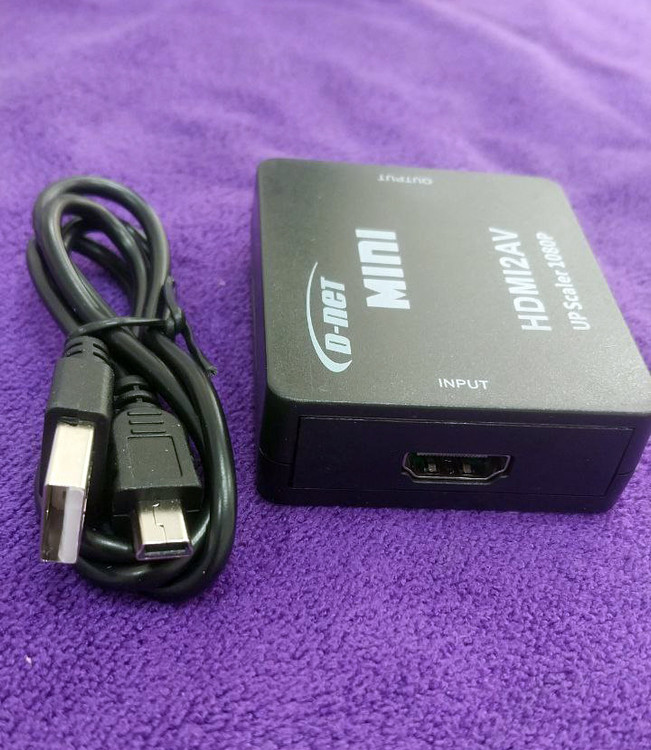 تبدیل HDMI به AV ورودی HDMI و کابل همراه
