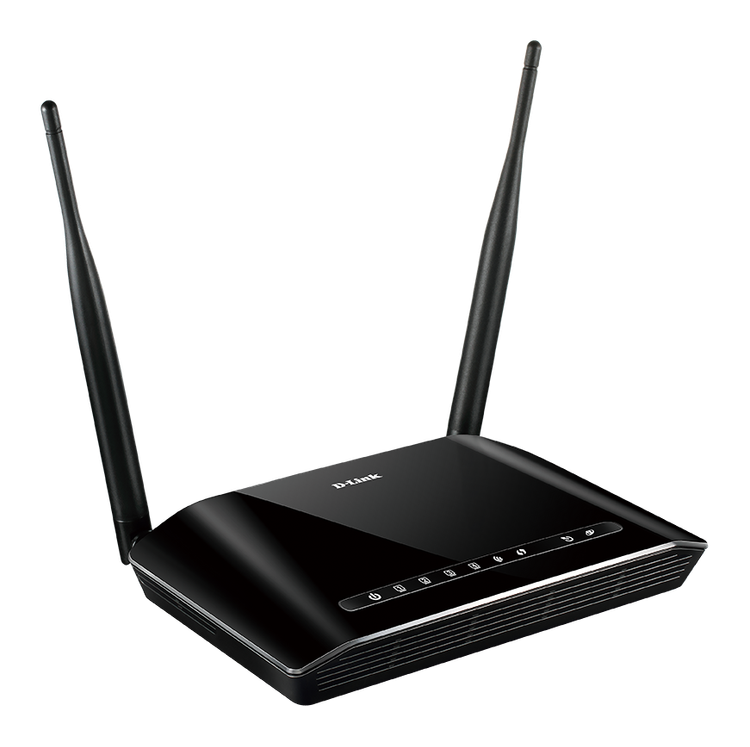 D-Link Wireless N 300 ADSL2+ 4-Port Router DSL-2740U