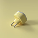 تبدیل دوشاخه برق هادرون مدل A10 زرد 2