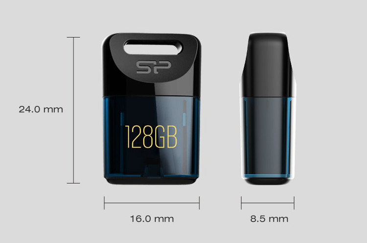 فلش مموری 32 گیگابایت سیلیکون پاور مدل Jewel J06 USB 3.2 اندازه