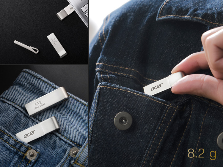 فلش مموری ایسر مدل UF300 USB 3.2 ظرفیت 32 گیگابایت پرتاپ به کیف