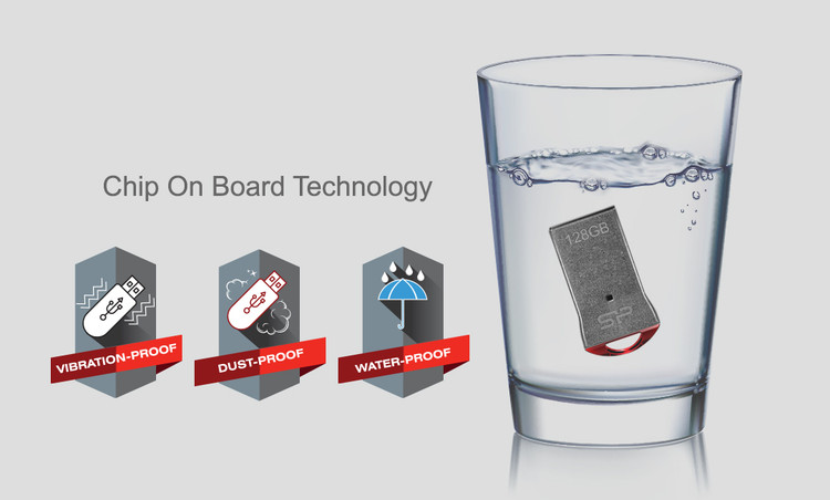 فلش مموری سیلیکون پاور مدل Jewel J01 USB 3.2 ظرفیت 64 گیگابایت داخل لیوان