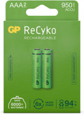 باتری نیم قلم شارژی جی پی مدل ReCyko Rechargeable 950mAh بسته دو عددی پک