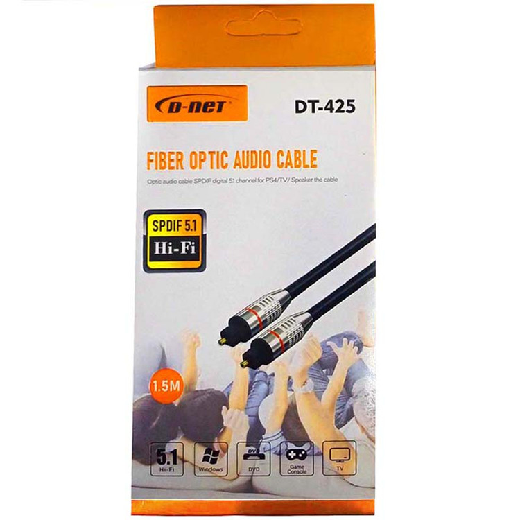 کابل اپتیکال دی-نت مدل DT-425 طول 1.5 متر با پک