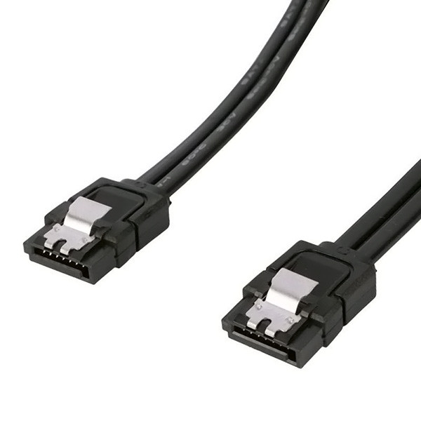 کابل دیتا SATA 3 سرعت 6GB/s طول 40 سانتی متر بسته 2 عددی چفت دار