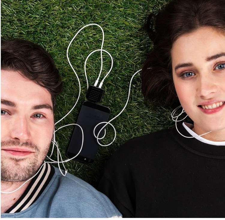 تبدیل ۱ به ۲ جک ۳.۵ میلی متری AUX دونفری