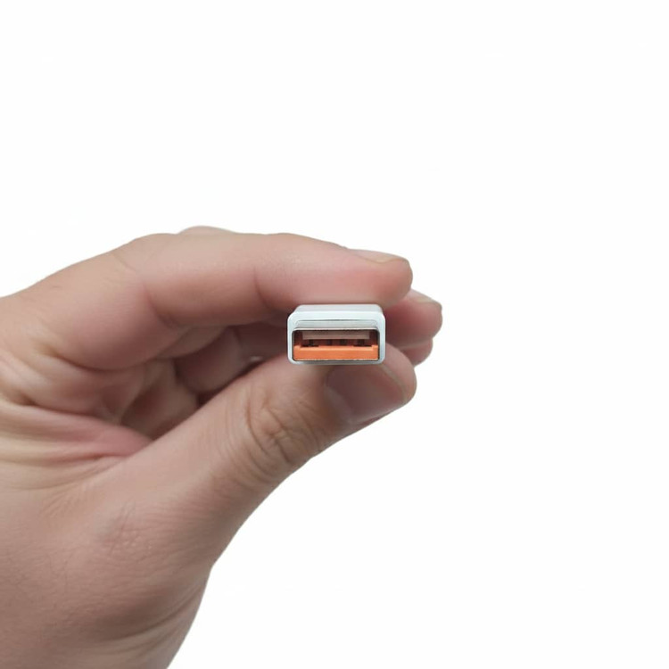 کابل شارژ 67 وات شیامی طول یک متر سر نارنجی