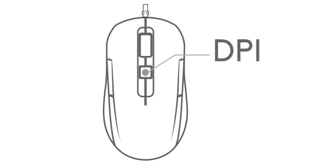 ماوس ایفورتک مدل A4Tech FM26S دکمه تفیر dpi