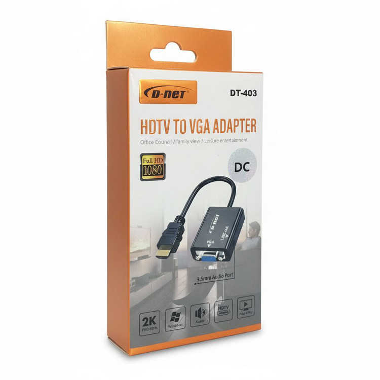 تبدیل HDMI به VGA دی نت مدل DT-403 پک جلو