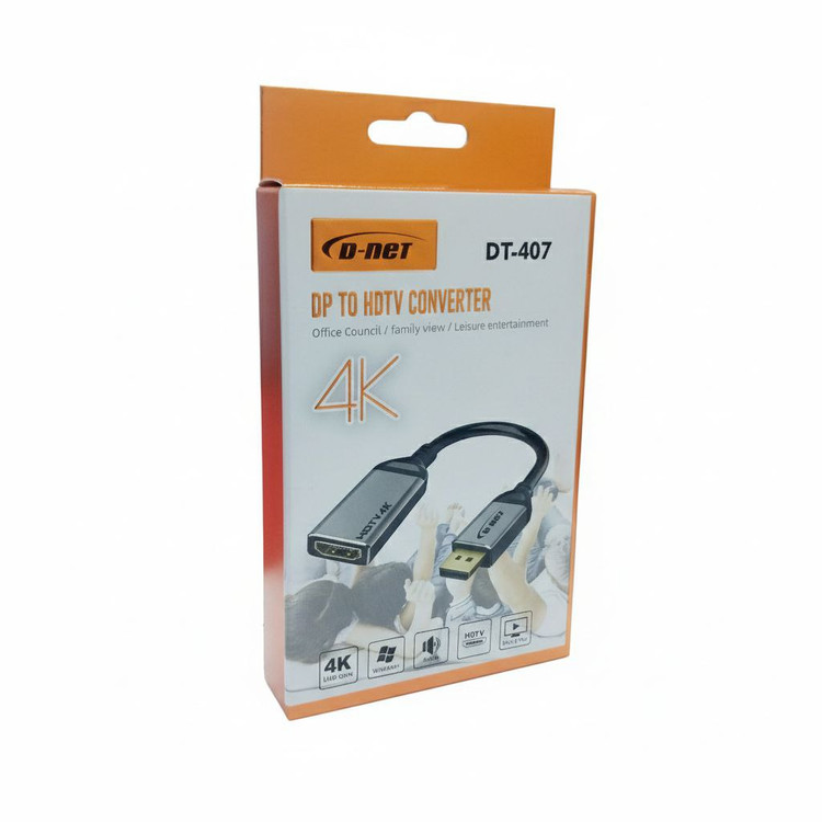 تبدیل دیسپلی پورت به HDMI دی نت مدل DT-407 پک