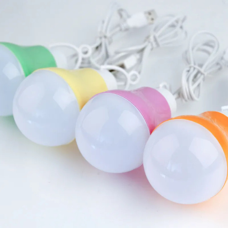 لامپ USB LED آویزدار 5 ولت دی نت مدل DT-432 رنگ خوابیده