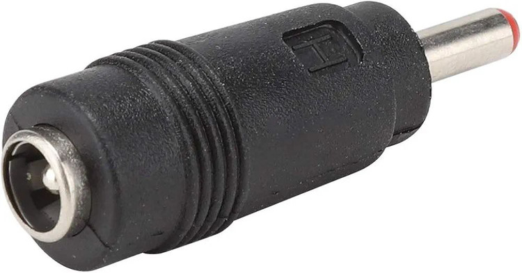 تبدیل فیش 5.5x2.1 ماده به 3.5x1.35 میلیمتری نر عقب
