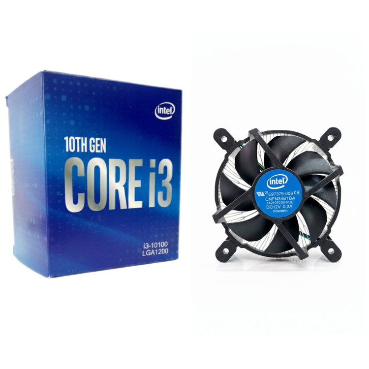 خنک کننده پردازنده اینتل Intel Core i3-10100 با باکس