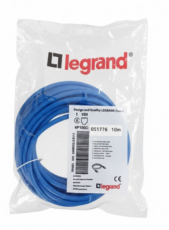 پچ کورد Cat 6 U/UTP لگراند طول 10 متر پک