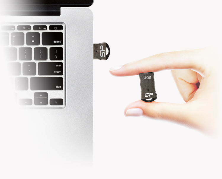 فلش مموری سیلیکون پاور مدل T01 USB 2.0 ظرفیت 32 گیگابایت اتصال به لپ تاپ