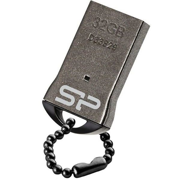 فلش مموری سیلیکون پاور مدل T01 USB 2.0 ظرفیت 32 گیگابایت با زنجیر