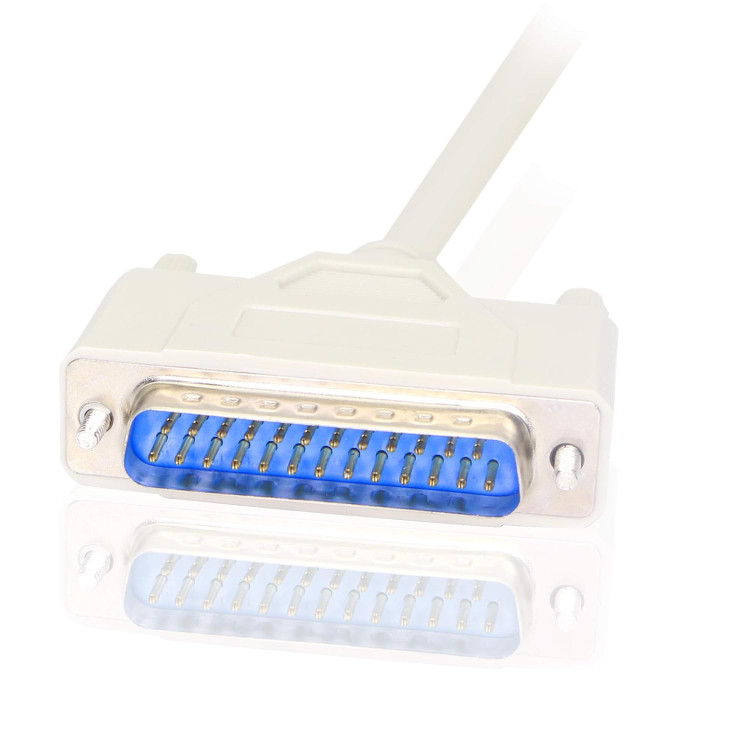 کابل پارالل DB25 به DB25 طول 1.5 متر عکس سوکت