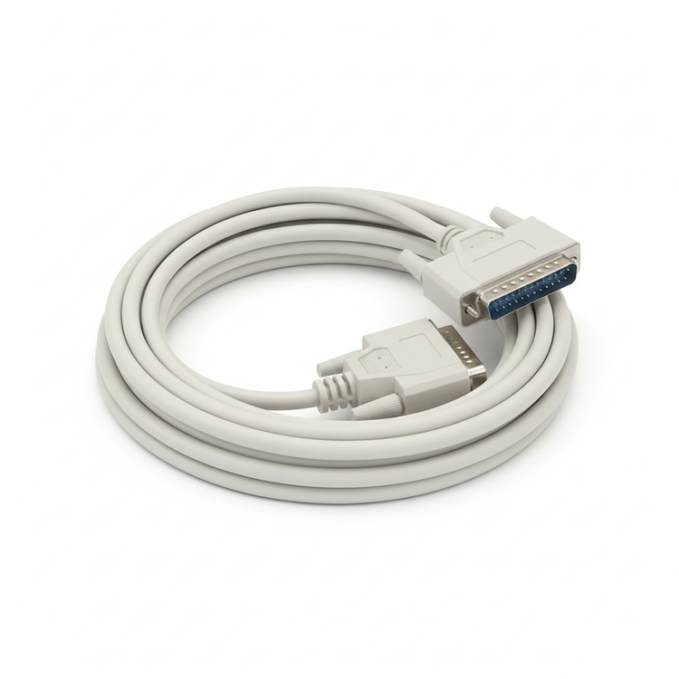 کابل پارالل DB25 به DB25 طول 1.5 متر به صورت کلاف