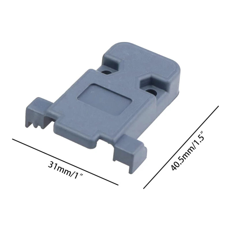 کانکتور سریال نری 9 پین به همراه کاور محافظ ابعاد