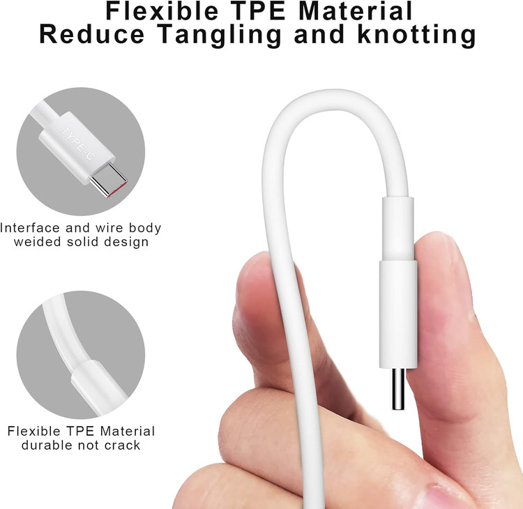 شارژر دیواری 33 وات شیائومی به همراه کابل انعطاف کابل