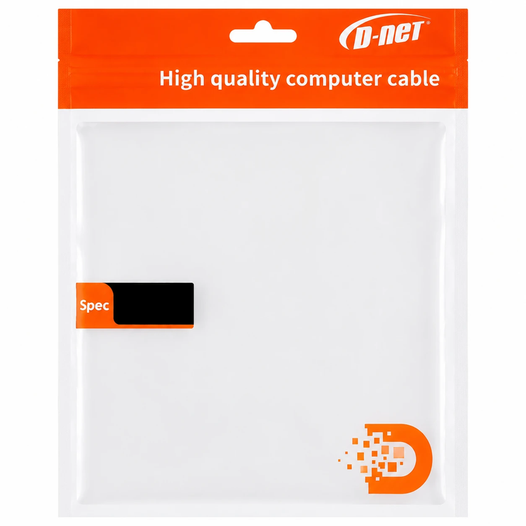 کابل تبدیل ۱ به ۲ VGA سفید دی نت طول ۰.۲ متر