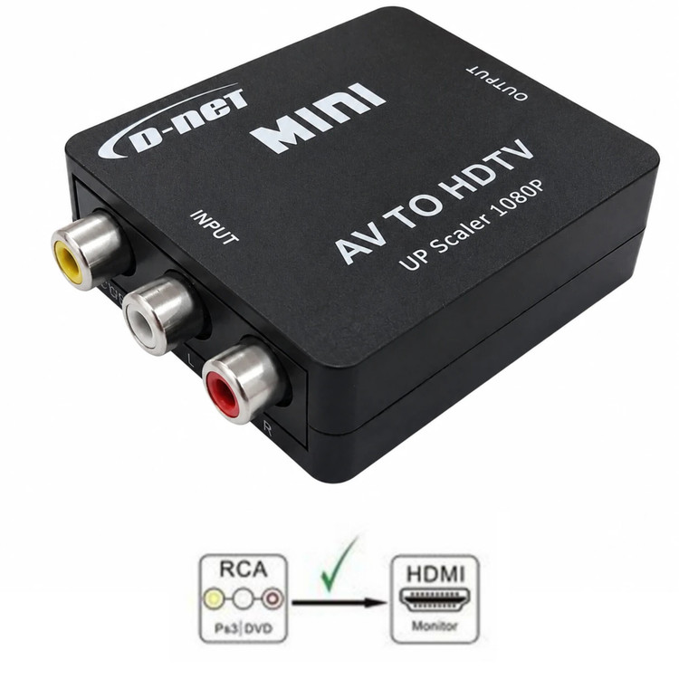 تبدیل(RCA یا سه فیش) AV به HDMI دی نت