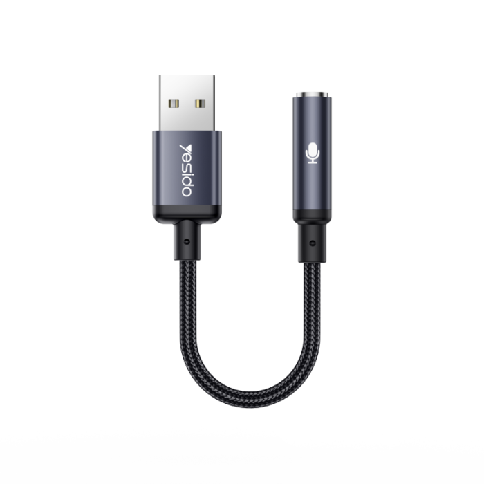 تبدیل USB به جک 3.5 میلی‌متری یسیدو مدل YAU46