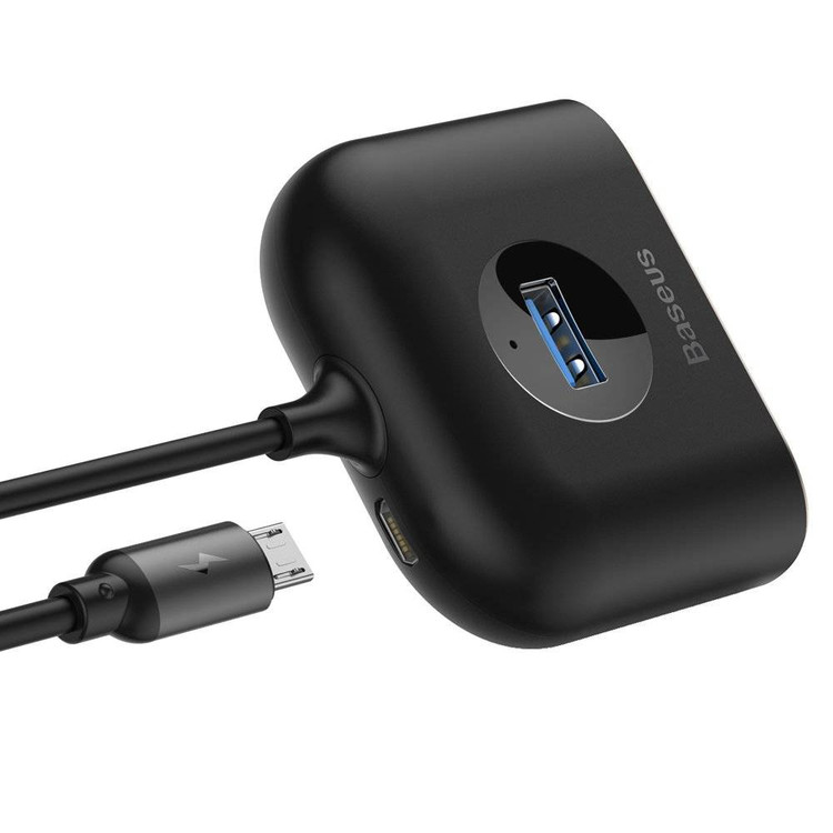 هاب USB چهار پورت بیسوس مدل Baseus Square Round CAHUB-AY01 با کابل ۱ متری
