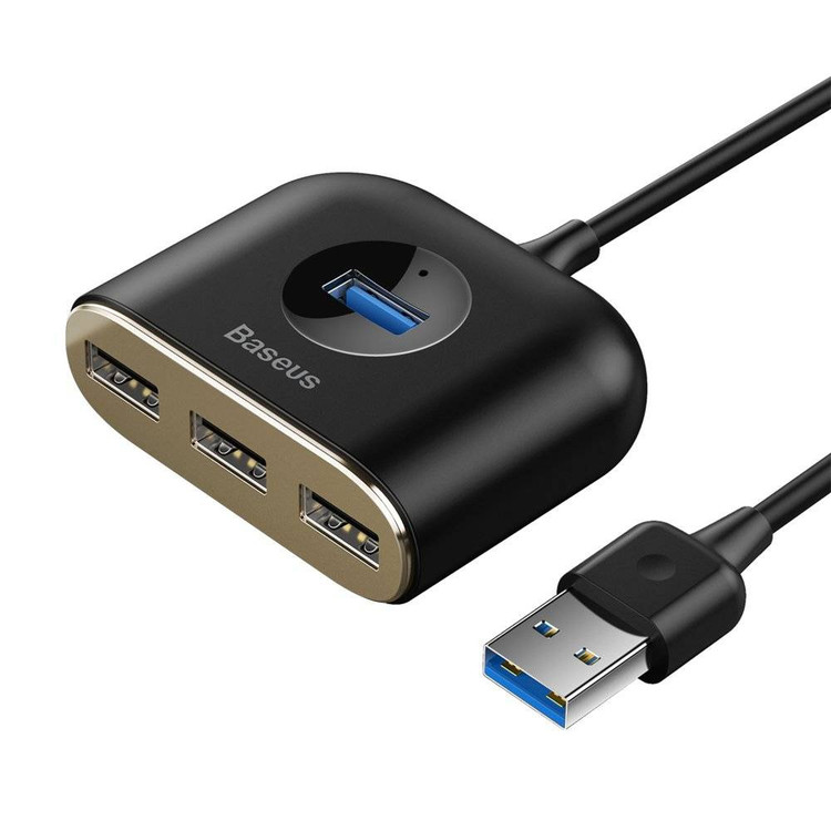 هاب USB چهار پورت بیسوس مدل Baseus Square Round CAHUB-AY01 با کابل ۱ متری