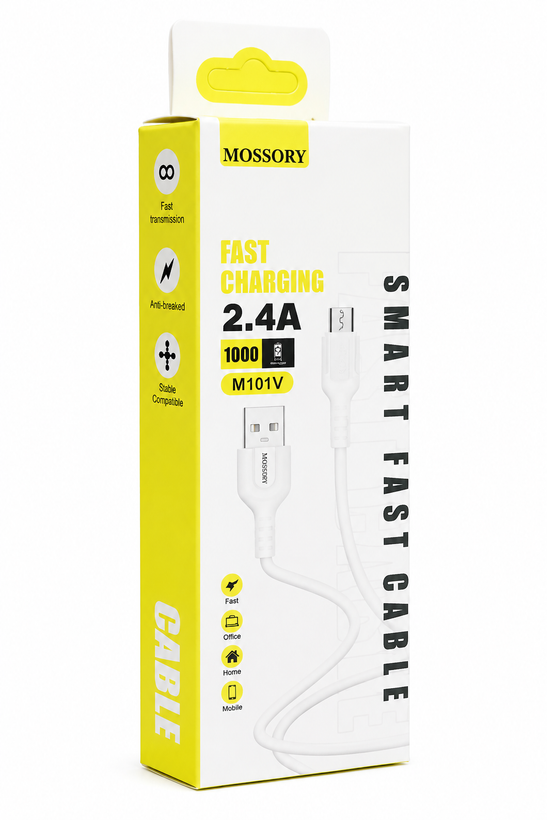 کابل شارژ USB به Micro USB موسوری مدل M101v طول 1 متر