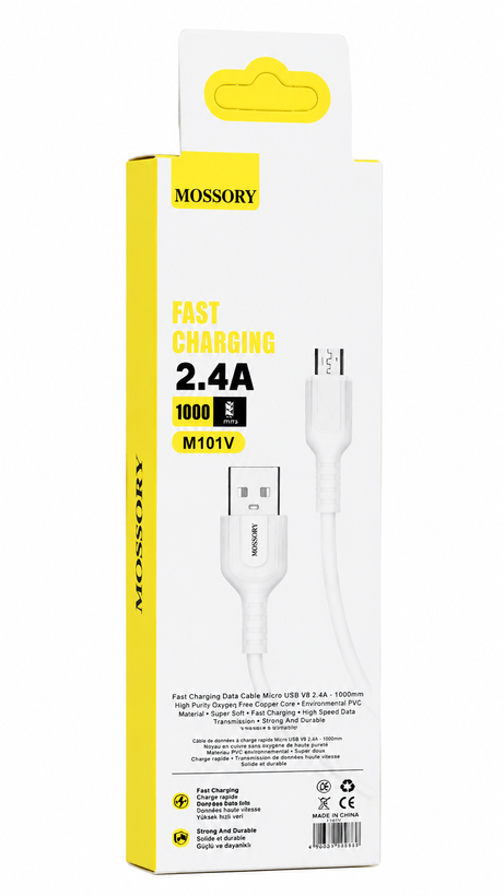 کابل شارژ USB به Micro USB موسوری مدل M101v طول 1 متر