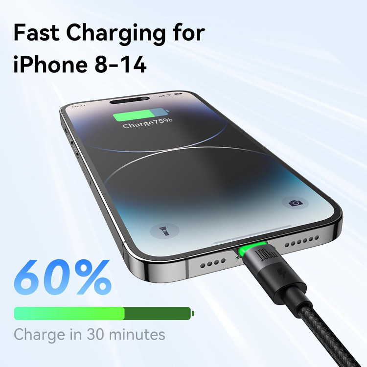کابل شارژ ۲ به ۱ مکدودو مدل CA-6700 تبدیل Type-C به Type-C و Lightning با توان ۱۰۰ وات و طول ۱.۵ متر