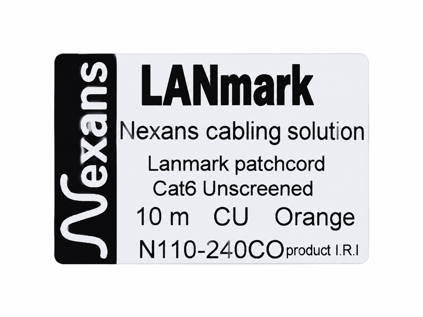 پچ کورد شبکه Cat6 UTP نگزنس مدل LANmark طول 10 متر مغزی تمام مس (CU)