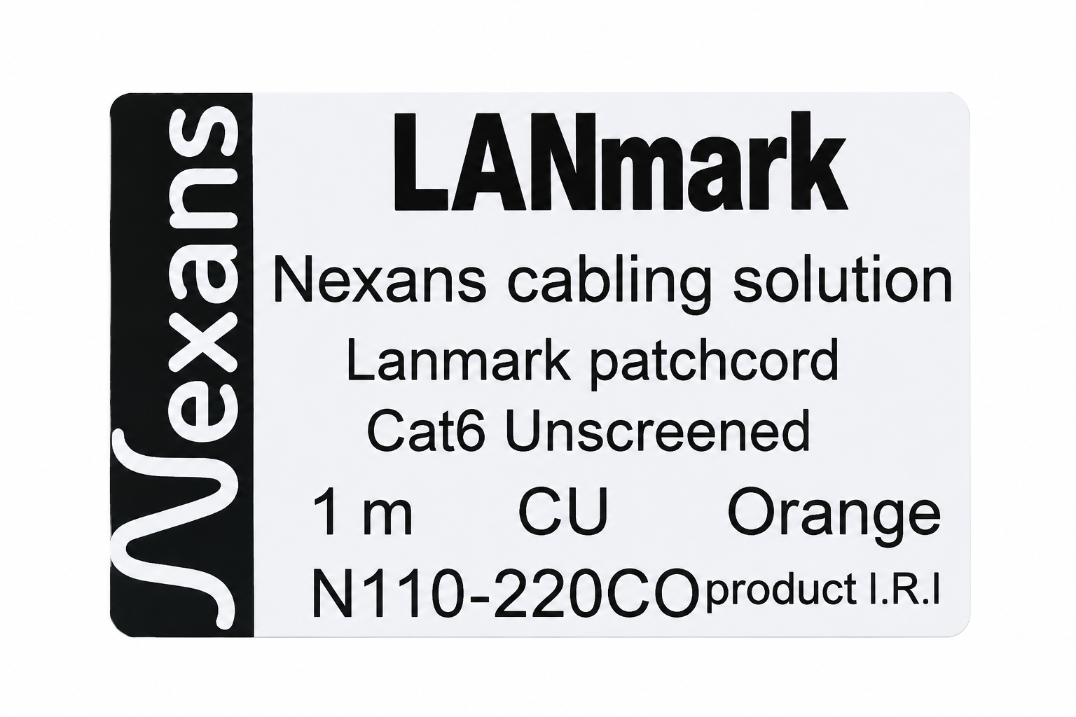 پچ کورد شبکه Cat6 UTP نگزنس مدل LANmark طول یک متر مغزی تمام مس (CU)
