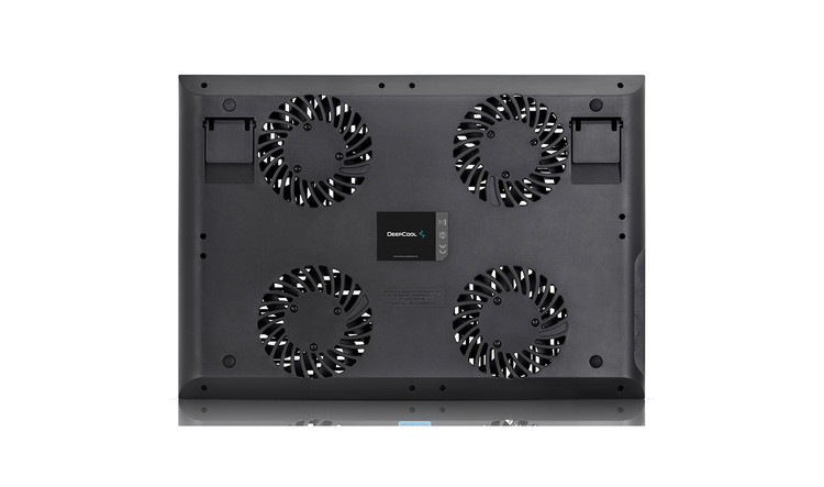 کول پد (خنککننده) لپتاپ دیپکول مدل Multi Core X8 | چهار فن قدرتمند و بدنه آلومینیومی