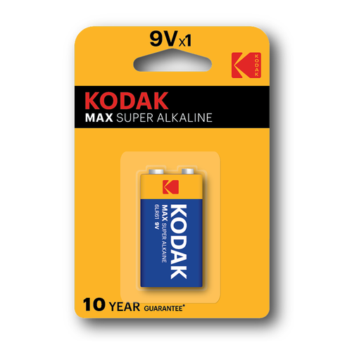 باتری کتابی ۹ ولت سوپر آلکالاین کداک Kodak مدل MAX K9V