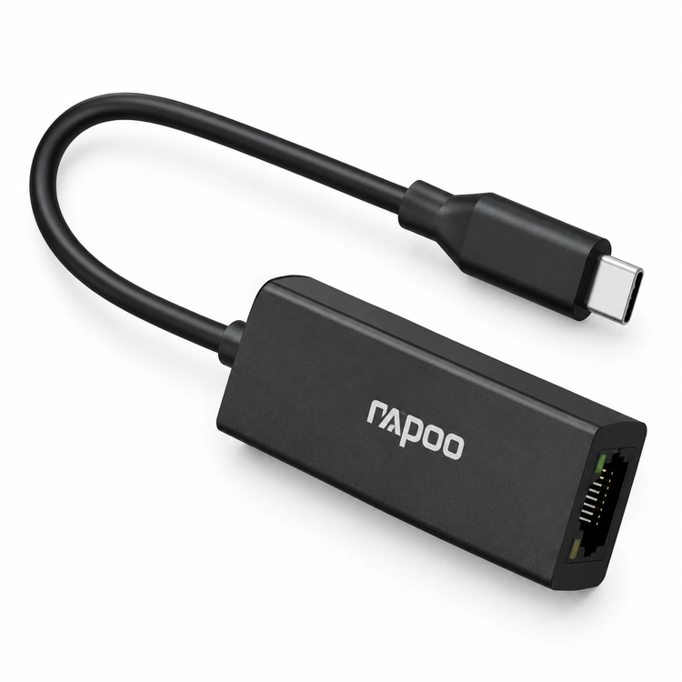 مبدل تایپ سی به شبکه گیگابیت رپو (Rapoo) مدل XD20