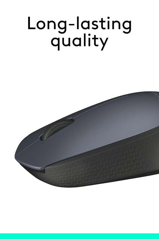ماوس بیسیم لاجیتک (Logitech) مدل M170 | ماوس اداری و خانگی وایرلس 2.4GHz اپتیکال با برد ۱۰ متر، دانگل نانو USB و باتری با دوام ۱۲ ماه
