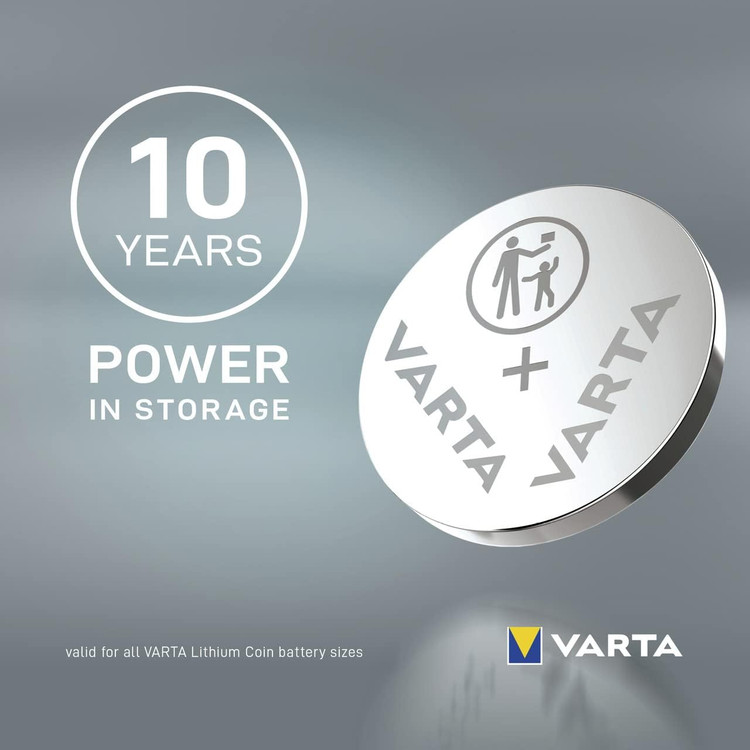 باتری سکهای لیتیومی وارتا (VARTA) مدل CR2016 ولتاژ ۳ ولت | باتری دکمهای مناسب ریموت خودرو، ساعت مچی دیجیتال و ترازو
