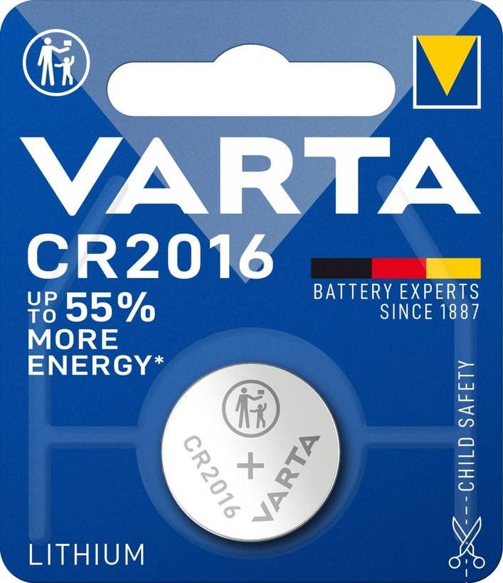 باتری سکهای لیتیومی وارتا (VARTA) مدل CR2016 ولتاژ ۳ ولت
