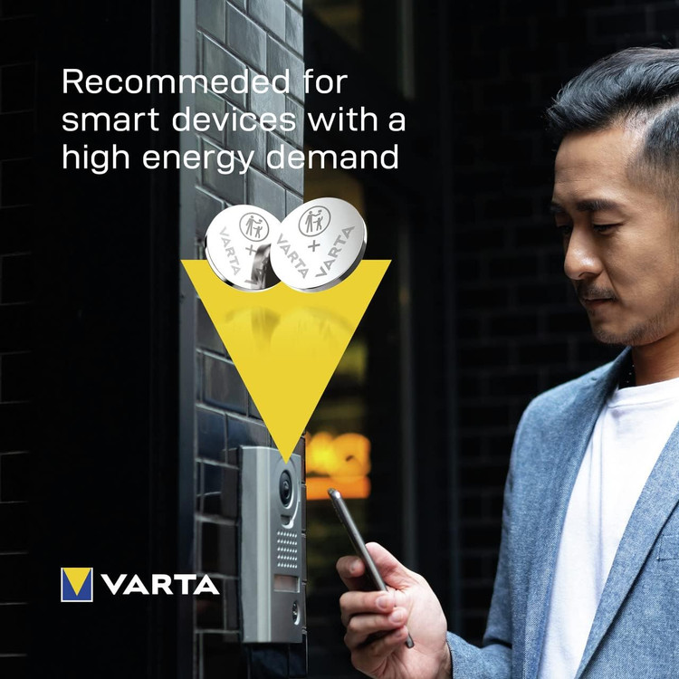 باتری سکهای لیتیومی وارتا (VARTA) مدل CR2016 ولتاژ ۳ ولت | باتری دکمهای مناسب ریموت خودرو، ساعت مچی دیجیتال و ترازو