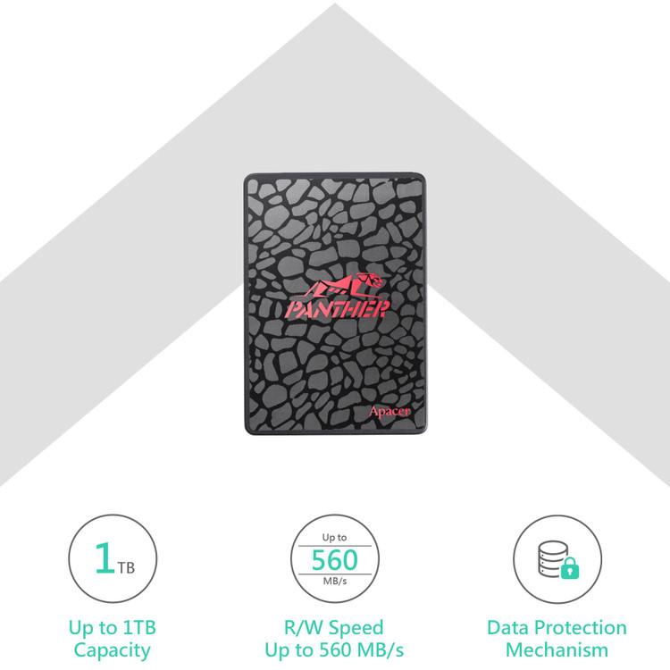 اس اس دی اینترنال ۲.۵ اینچ اپیسر مدل Apacer AS350 PANTHER ظرفیت ۲۵۶ گیگابایت رابط SATA III